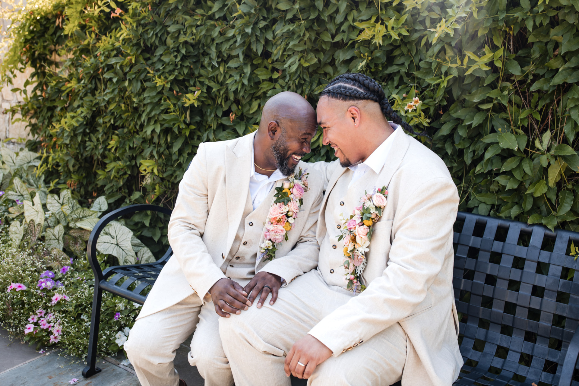 Real Just Elope wedding photographed for the Dallas Arboretum: Poetry Garden package