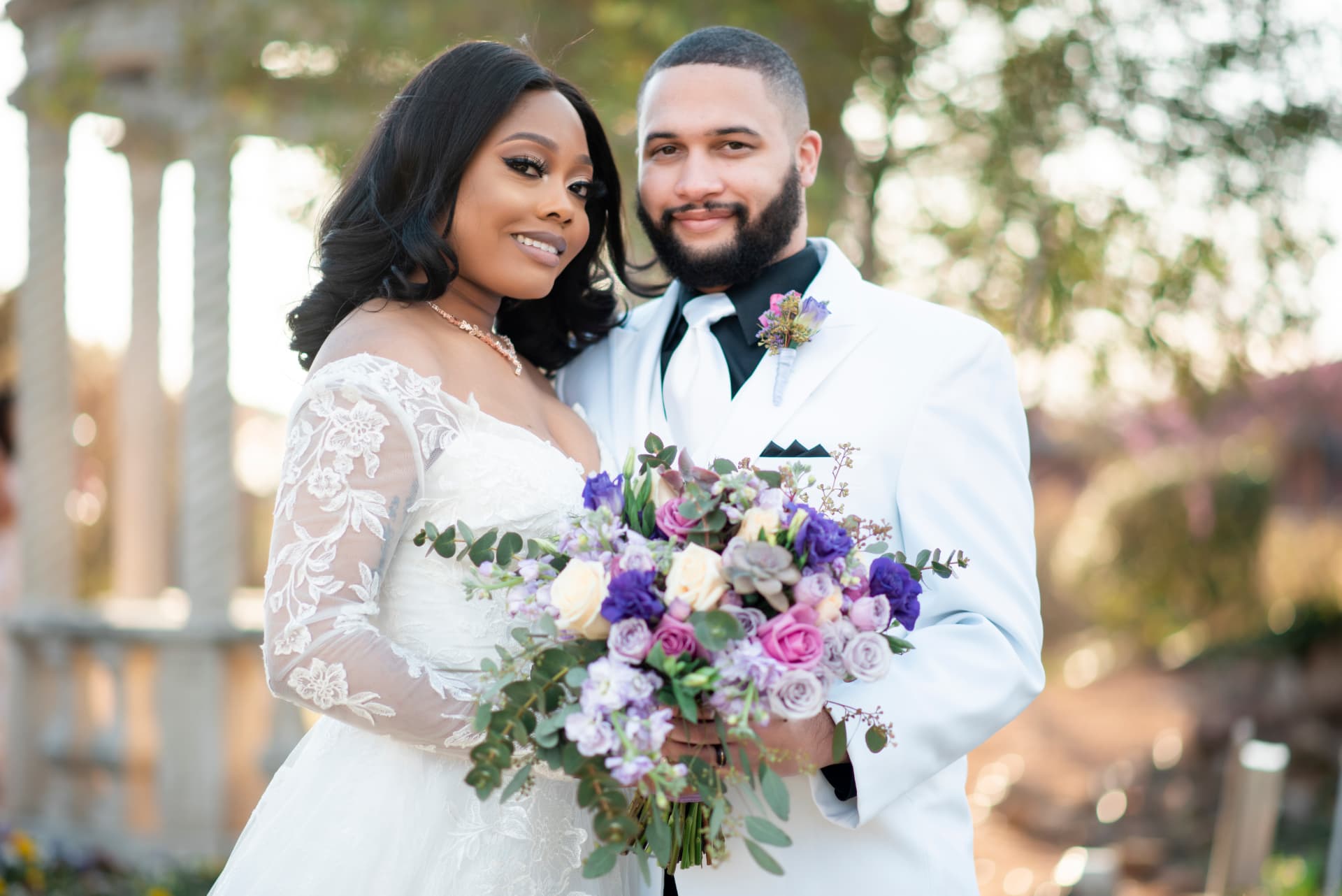 Real Just Elope wedding photographed for the Reflections Venue & Gardens package